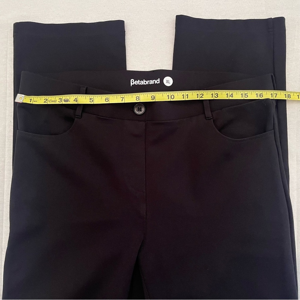🛍️ Betabrand Classic Black 7-pocket Dress/Yoga Pant 🛍️ - Picture 6 of 12